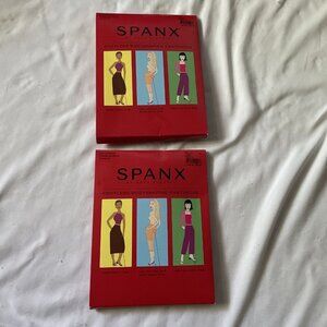 Spanx Basic Sheers Luxe Leg Sheers Nude Size C Set of 2 High Waist Pantyhose